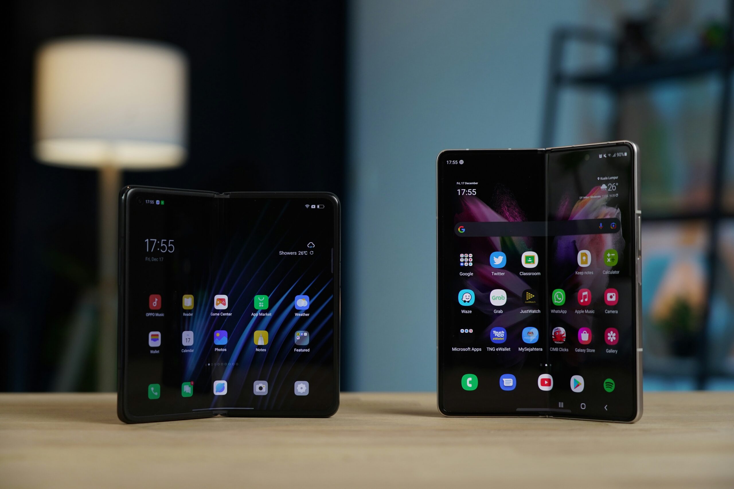 Oppo Find N and Galaxy Z Fold
